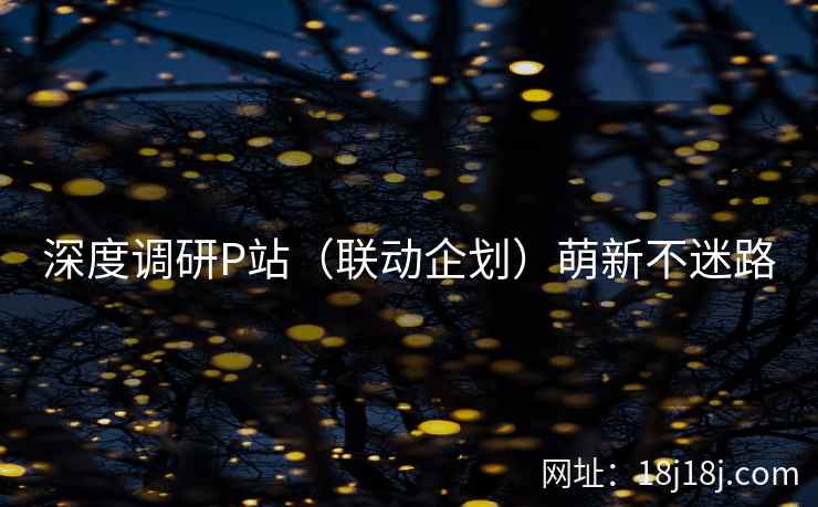 深度调研P站（联动企划）萌新不迷路