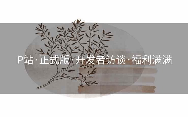 P站·正式版·开发者访谈·福利满满